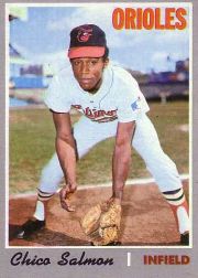 1970 Topps Baseball Cards      301     Chico Salmon